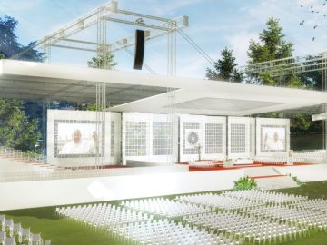 Ecco il palco dove papa Francesco celebrerà la Messa