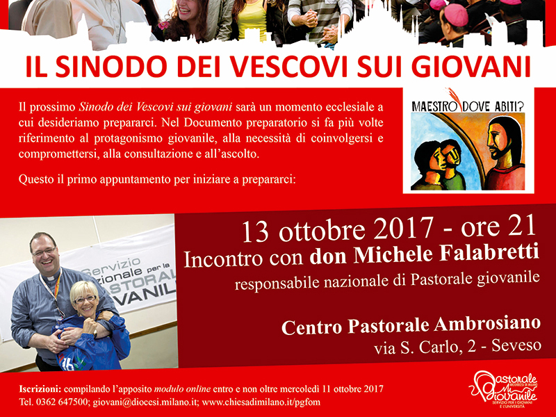 Sinodo dei Vescovi sui giovani - Incontro con don Michele Falabretti