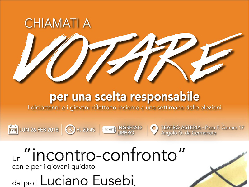 Chiamati a votare per una scelta responsabile