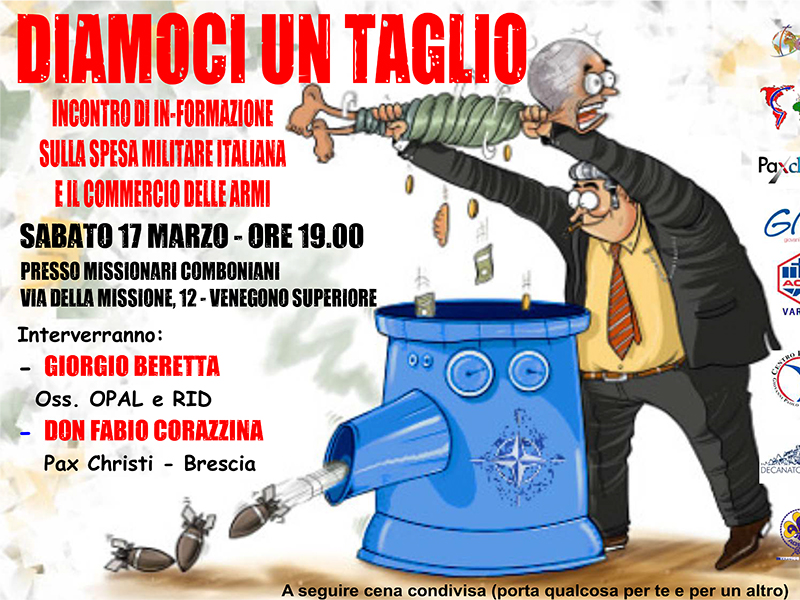 Missionari Comboniani - Diamoci un taglio - 17 marzo 2018