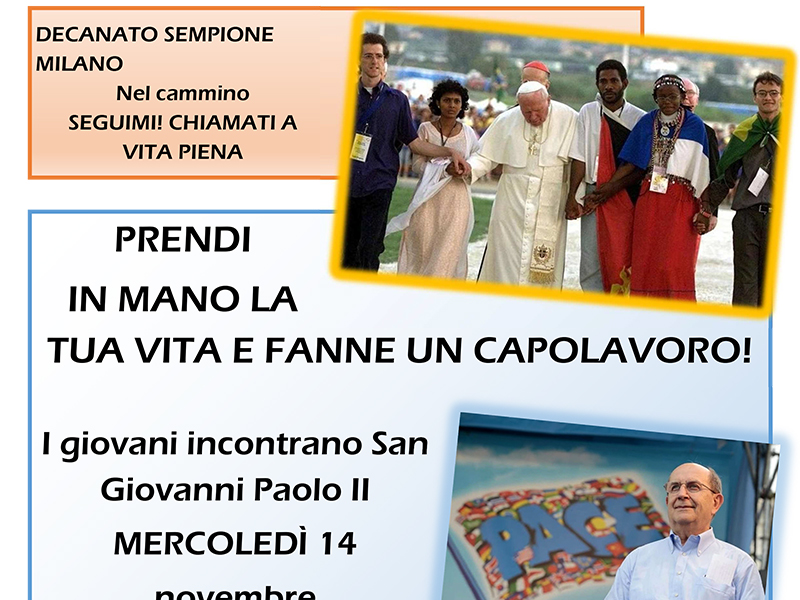 Prendi in mano la tua vita e fanne un capolavoro - 14 novembre 2018