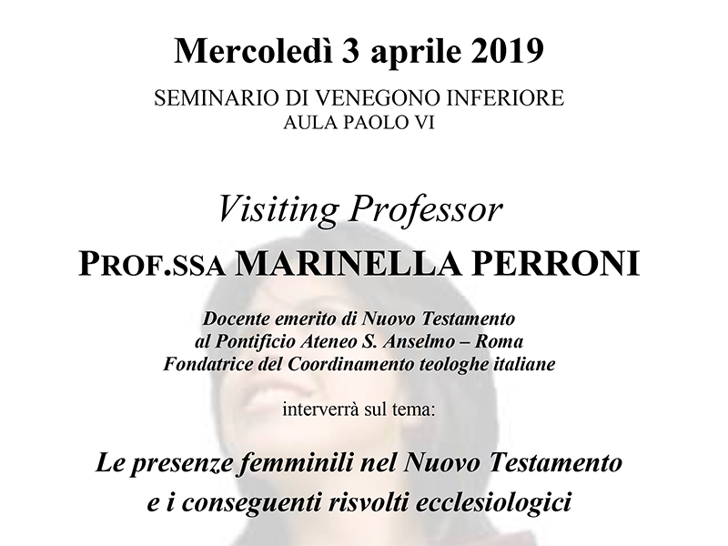 Sezione Seminario Arcivescovile - Visiting Professor 3 aprile 2019