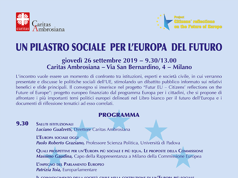 Un pilastro sociale per l'Europa del futuro