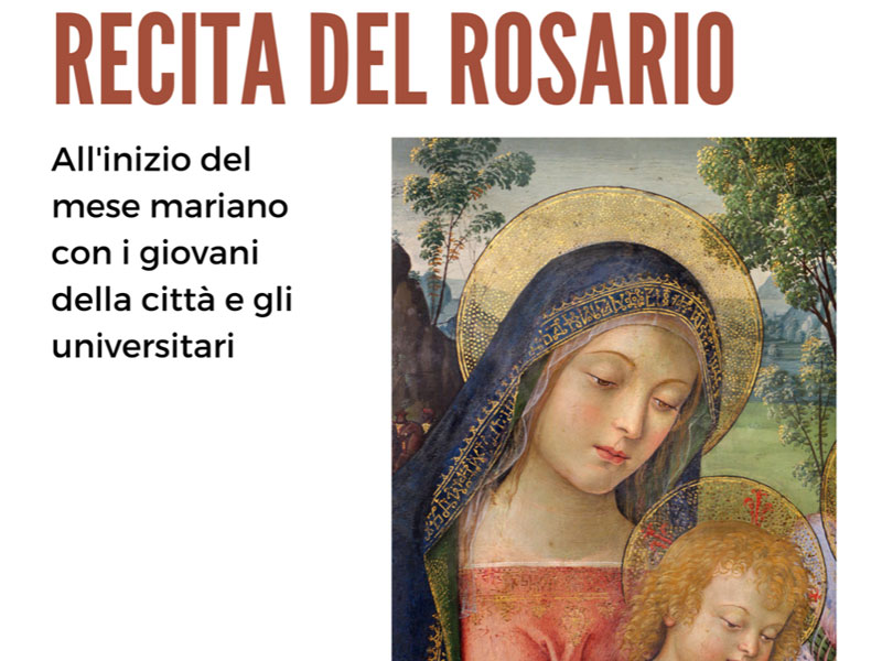 Recita del rosario con i giovani di Milano e gli universitari - Sito
