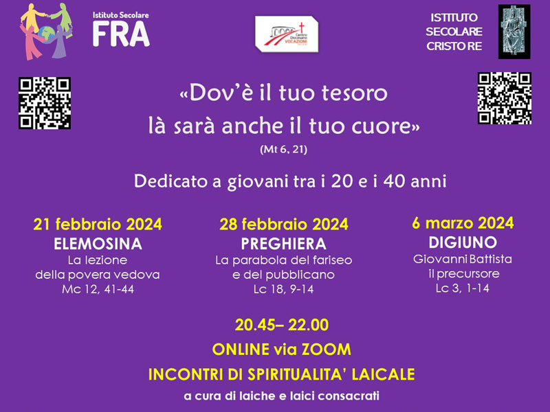 Quaresima 2024 - Dov'è il tuo tesoro - Sito