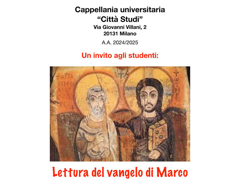 Lettura del Vangelo di Marco - Sito