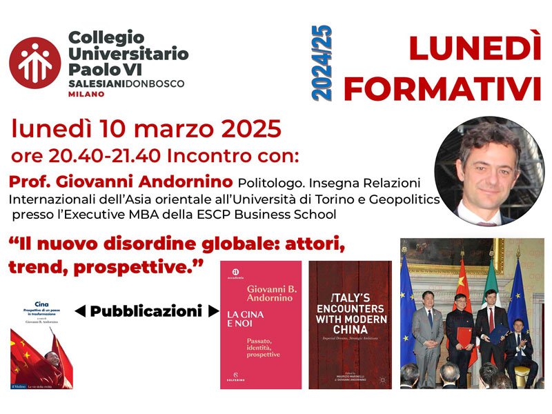 Lunedì formativi - Il nuovo disordine globale - Sito