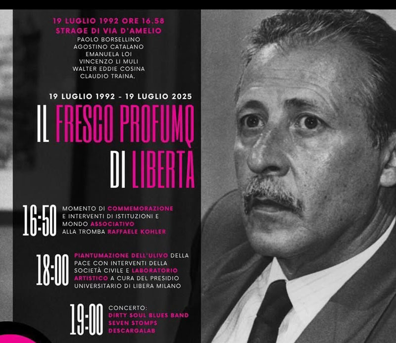 Paolo Borsellino 19 luglio 2025 - Sito