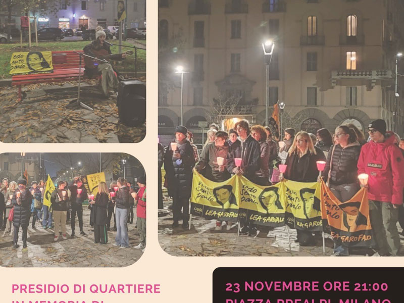 Lea Garofalo - Presidio di quartiere - 23 novembre 2025 - Sito