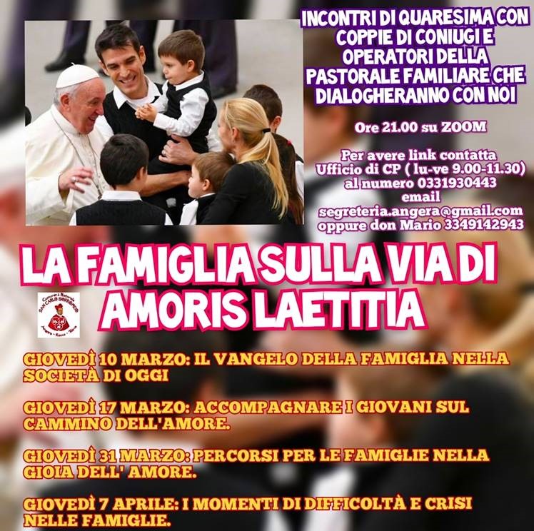 incontro per ragazzi sulla famiglia