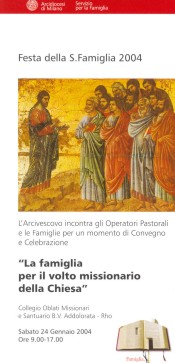 Il CONVEGNO DIOCESANO delle FAMIGLIE PU&Ograve; e DEVE CONTINUARE