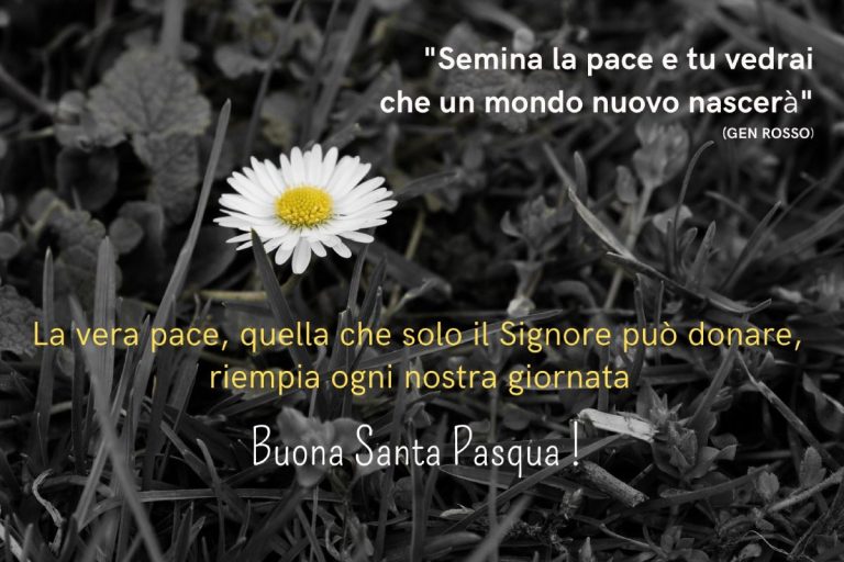 Buona Pasqua senza firme