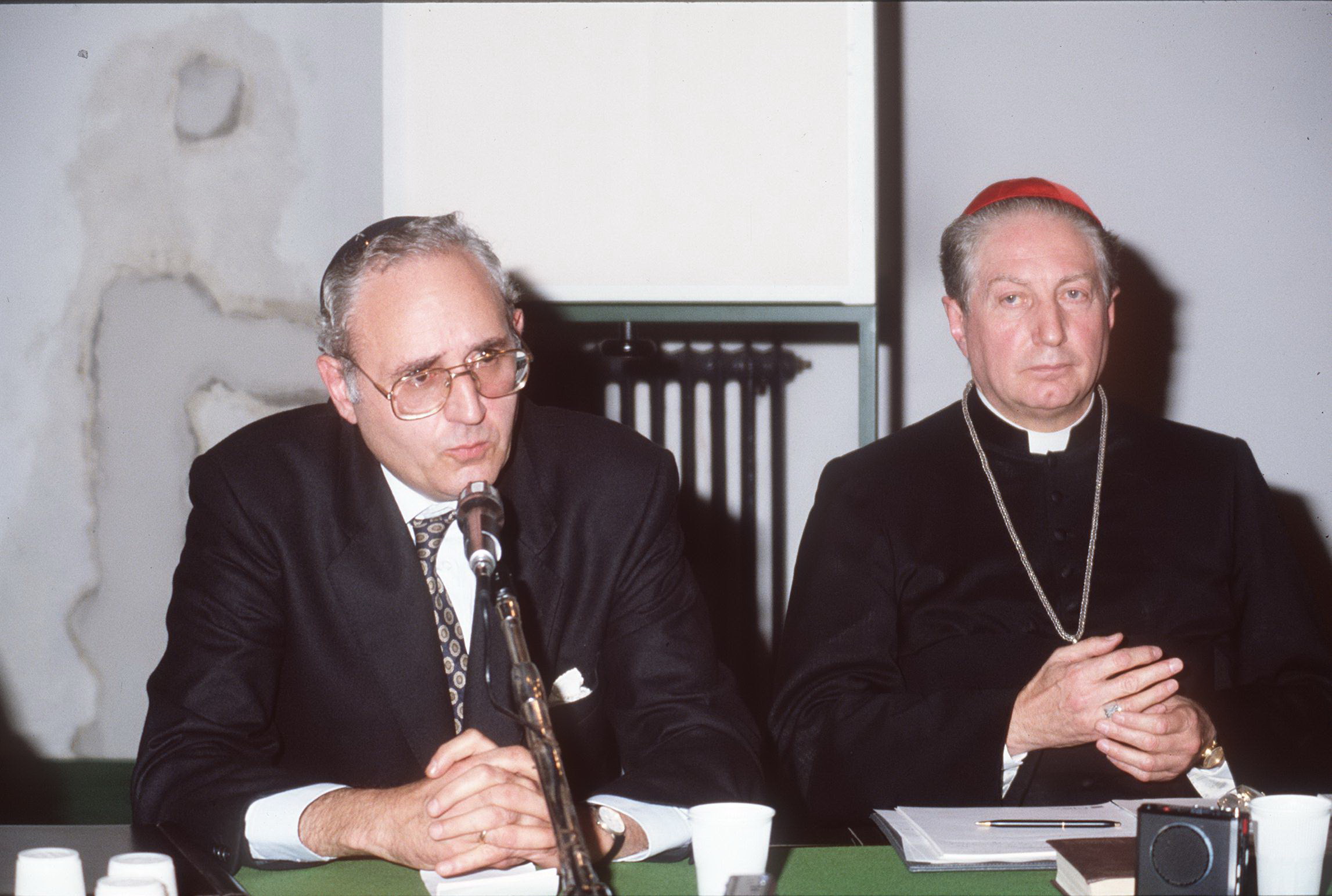 prof. giuseppe laras rabbino capo di milano con carlo Maria Martini