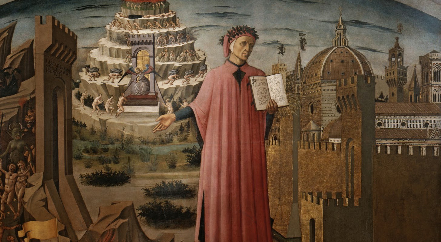 Domenico di Michelino, Dante con in mano la Divina Commedia, 1465