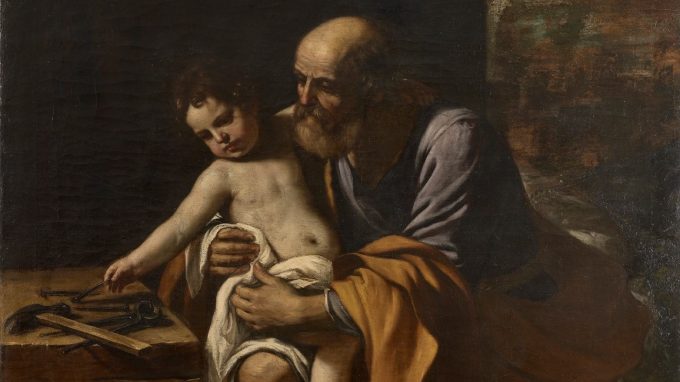 Il Guercino e l'abbraccio di san Giuseppe