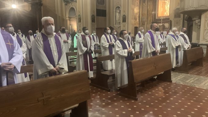 I Francescani presenti alla Messa