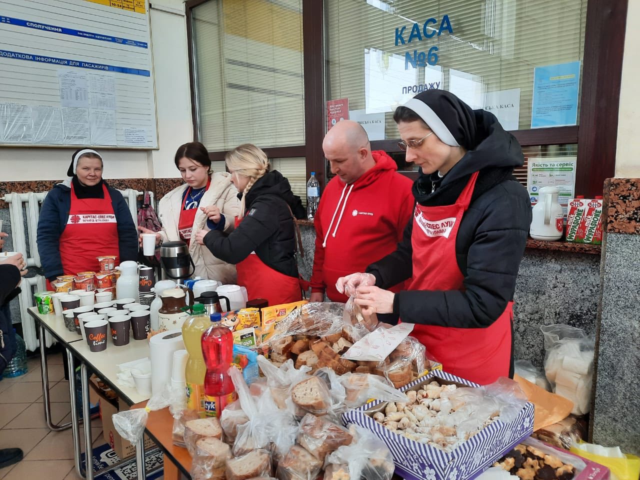Centro di accoglienza per sfollati organizzato dalla Caritas-Spes Ucraina (foto Caritas Spes)