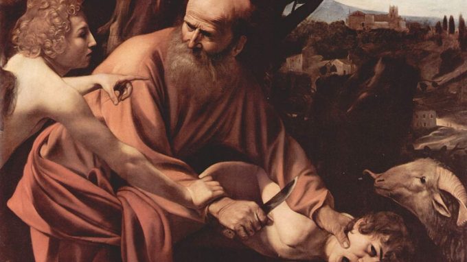 Abramo ritratto ne «Il sacrificio di Isacco» di Caravaggio