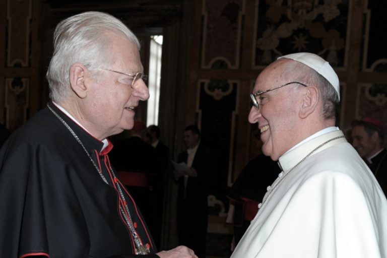 Il cardinale Scola e papa Francesco