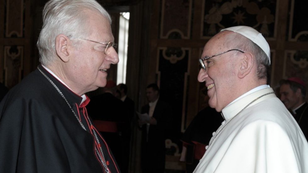Il cardinale Scola e papa Francesco
