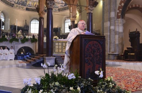 Scola: «Sull’esempio di Ambrogio,<br>vivere la giustizia nella società»