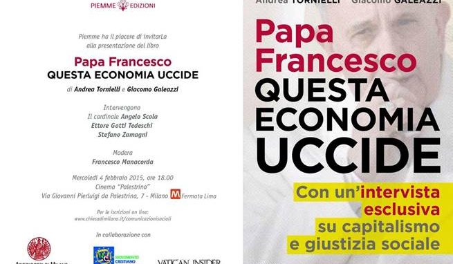 Economia e Vangelo, <br>Scola presenta il libro sul Papa