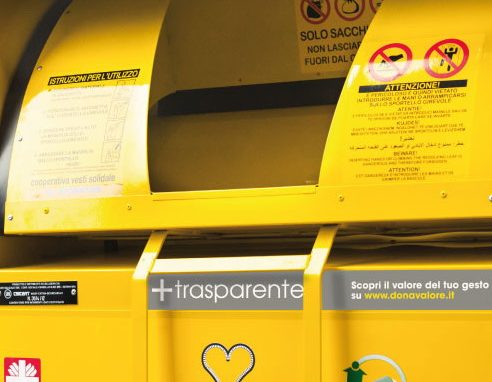 Raccolta di indumenti usati: <br>i cassonetti non sono tutti uguali