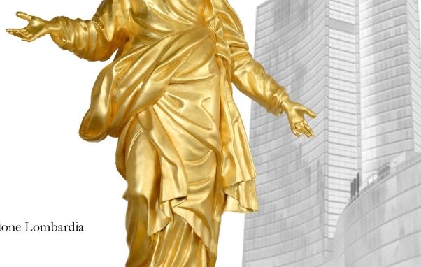 La copia della Madonnina a Palazzo Lombardia