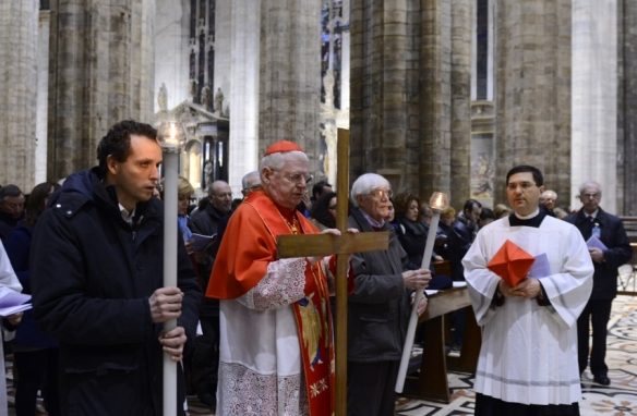 In Duomo la terza Via Crucis con l’Arcivescovo