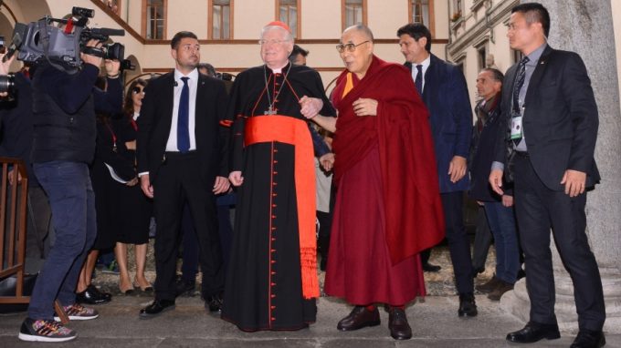 Il cardinale Scola ha ricevuto il Dalai Lama
