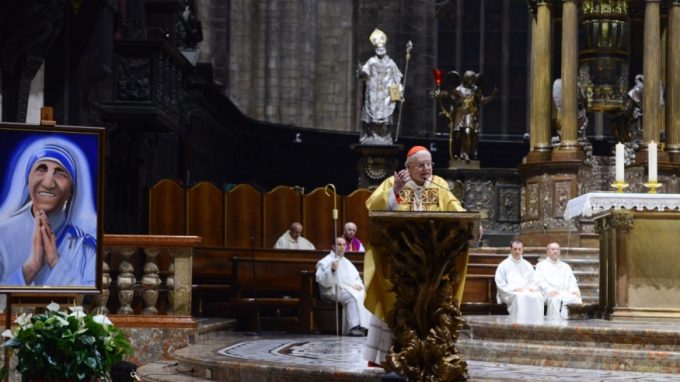 Scola: «Santa Teresa di Calcutta portavoce  della suprema testimonianza di Cristo sulla Croce»