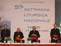 57� Settimana liturgica nazionale IL MESSAGGIO DEL PAPA