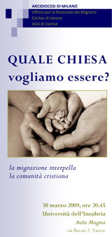 La Chiesa e la migrazione, ciclo di incontri a Varese