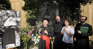 Le donne in preghiera con la miracolata Stefania Copelli