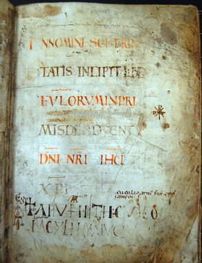 Un particolare dell’Evangeliario di Busto