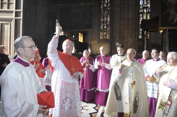 Lingresso in Diocesi del cardinale Angelo Scola: la celebrazione in Duomo