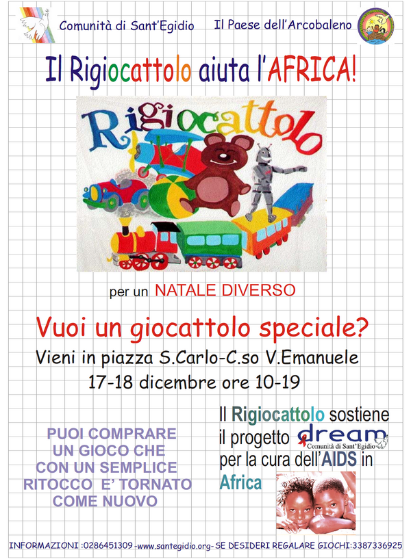 Torna il “Rigiocattolo per l’Africa”