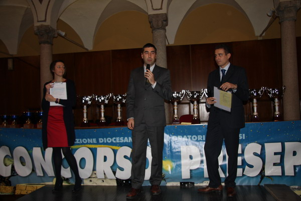 La cerimonia di premiazione del Concorso presepi 2011 organizzato dalla Fom