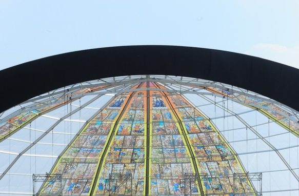 I materiali del palco saranno riutilizzati<br> per costruire un centro minorile