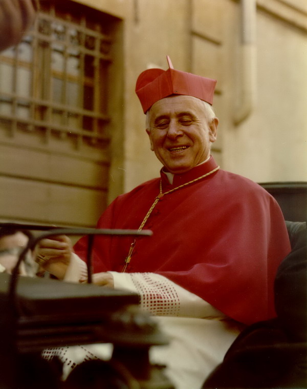 il card. giovanni colombo in carrozza