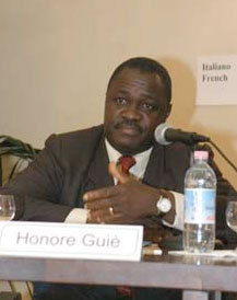 HONORE GUIEPresidente del Collectifs de la Soci�t� Civil, Costa d’Avorio