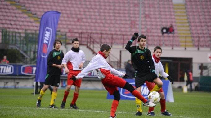 La “Junior Tim Cup” protagonista <br>prima di Milan-Palermo