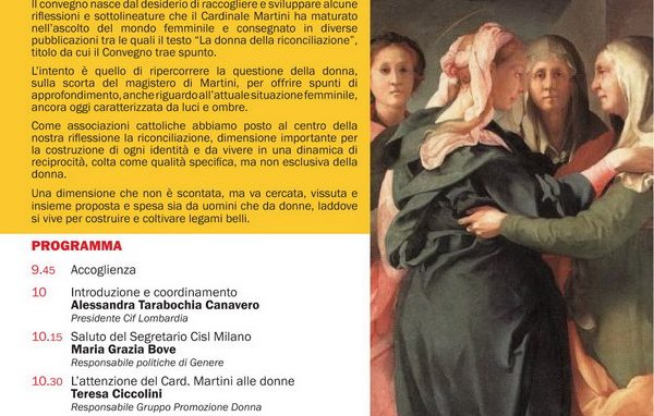 Donne della riconciliazione, <br>convegno Cif