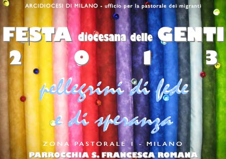 Festa diocesana delle Genti 2013