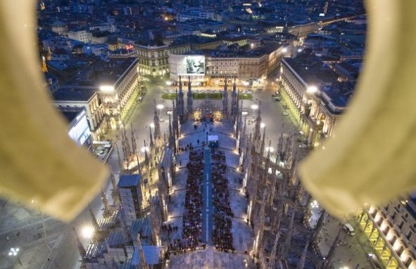 Sulle terrazze del Duomo <br>in scena «L’annuncio a Maria»