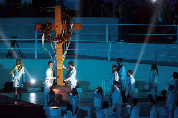 RIO DE JANEIRO, 26-07-2013.La Via Crucis con Papa Francesco a Copacabana.