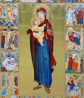 Una nuova icona mariana<br>per il Pilastrello di Paderno