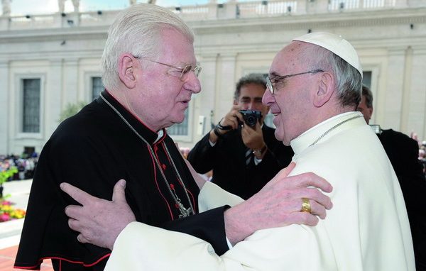 Scola con Papa Francesco