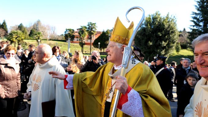 Scola: «Nella famiglia fate spazio a Dio<br>e al dono del bell’amore»