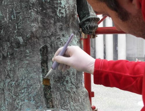 Così è stato restaurato <br>il Napoleone di Canova a Brera